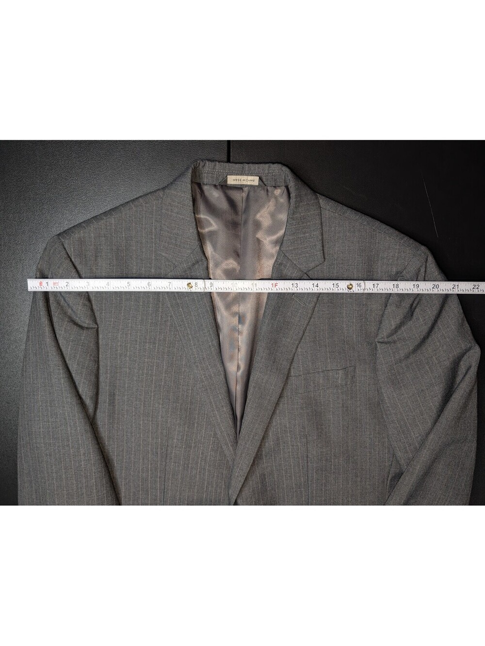 Banana Republic Tailored Fit Blazer Jacket Mens 42L Gray Blue Pinstripe - Picture 4 of 5